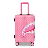 Βαλίτσα Ροζ - Sprayground Pink New Check Faces Carry-On Luggage  Εικόνα 