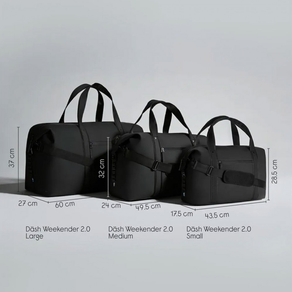 Τσάντα Ώμου Μαύρη - Gaston Luga Dash Weekender 2.0 Medium