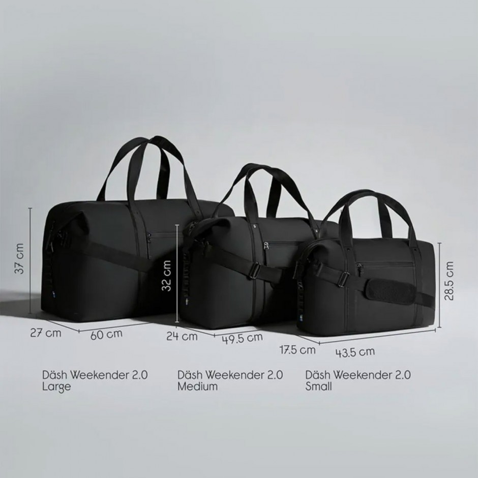 Τσάντα Ώμου Μαύρη - Gaston Luga Dash Weekender 2.0 Small