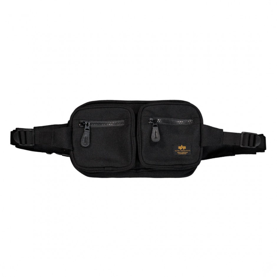 ALPHA INDUSTRIES LABEL WAIST BAG 156943-03 Black