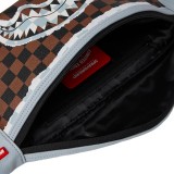Τσάντα Crossbody Καφέ - Sprayground Cream And Brown Tear Check Savvy Εικόνα 2