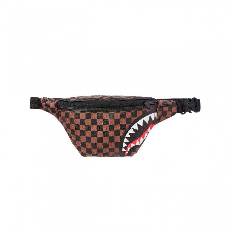 SPRAYGROUND CHECK 2 EMBOSS SAVVY CROSSBODY B8240 Brown
