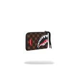 Πορτοφόλι Καφέ - Sprayground Sharks In Paris WTF Bubble Brown Check Εικόνα 1