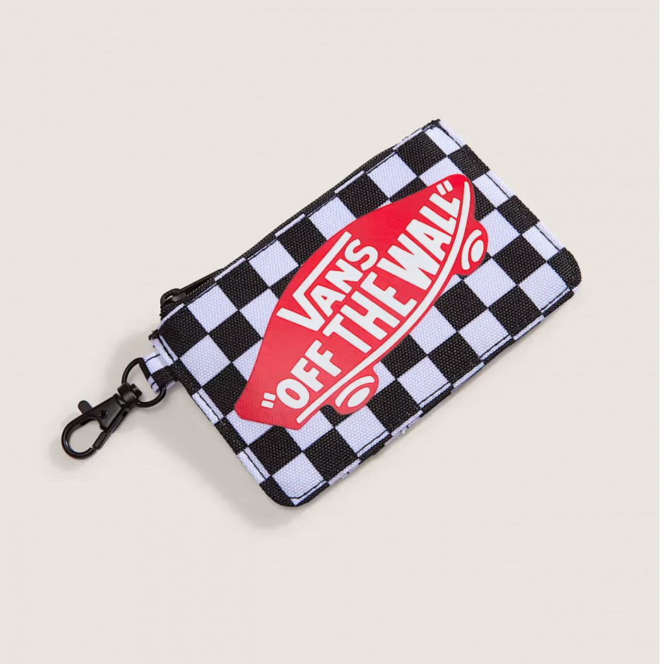 Πορτοφόλι Λευκό-Μαύρο - Vans Off The Wall Zip Wallet
