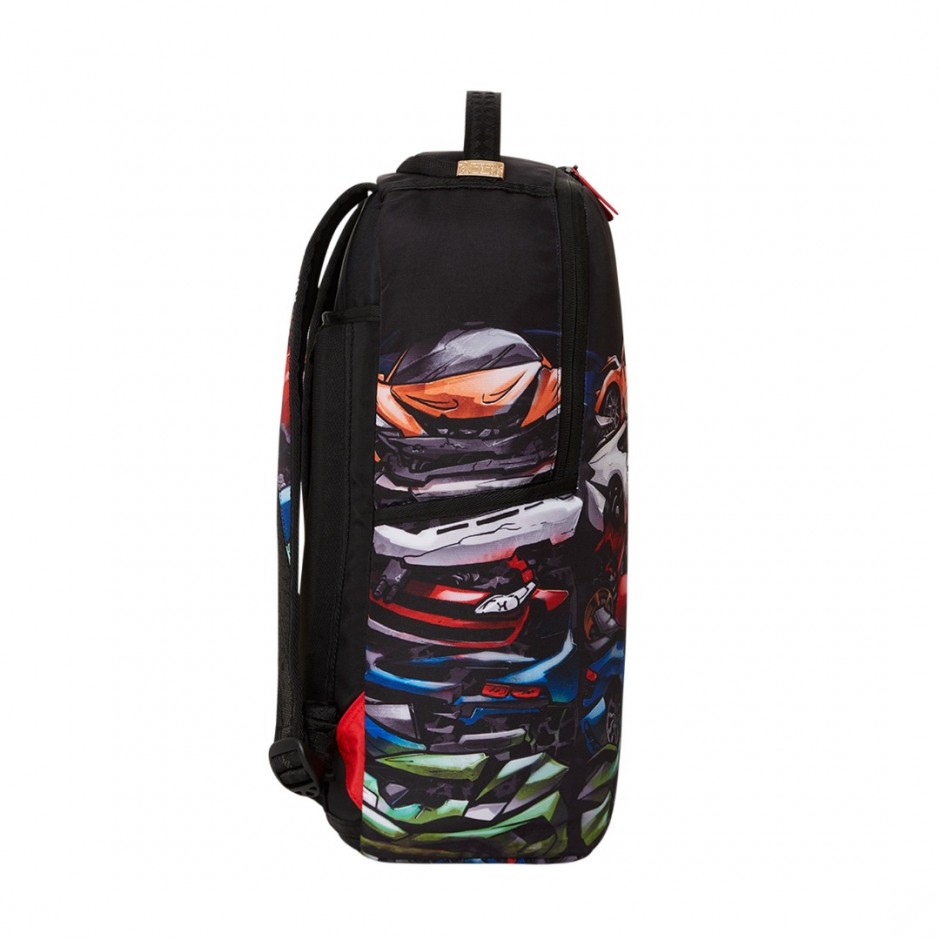 SPRAYGROUND CRUSHED SPORTS CARS DLXSR BACKPACK B1446 Colorful