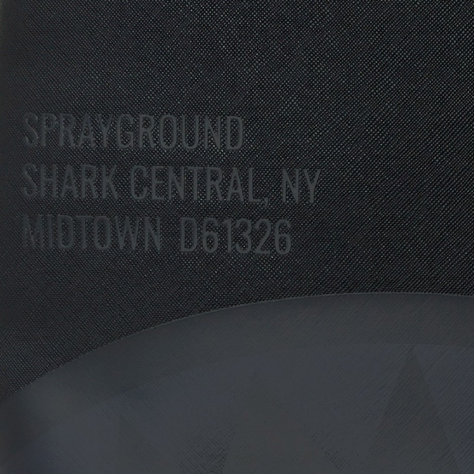 SPRAYGROUND SHARK CENTRAL: 2.0: BLACK ON BLACK DLXSV BACKPACK B5443 Black