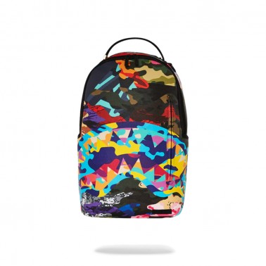 SPRAYGROUND SLICED AND DICED CAMO BACKPACK B4747 Colorful