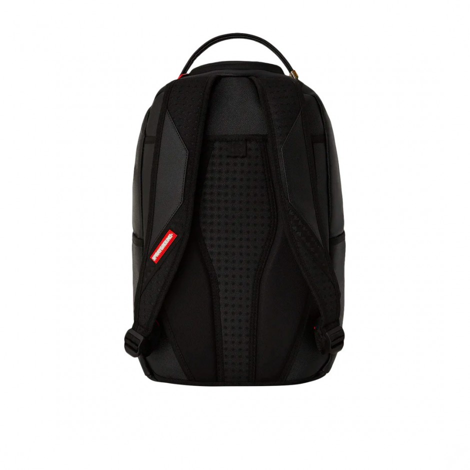 SPRAYGROUND SHARK SMASH LOGO BLACK ALL EMBOSSED B6396 Black