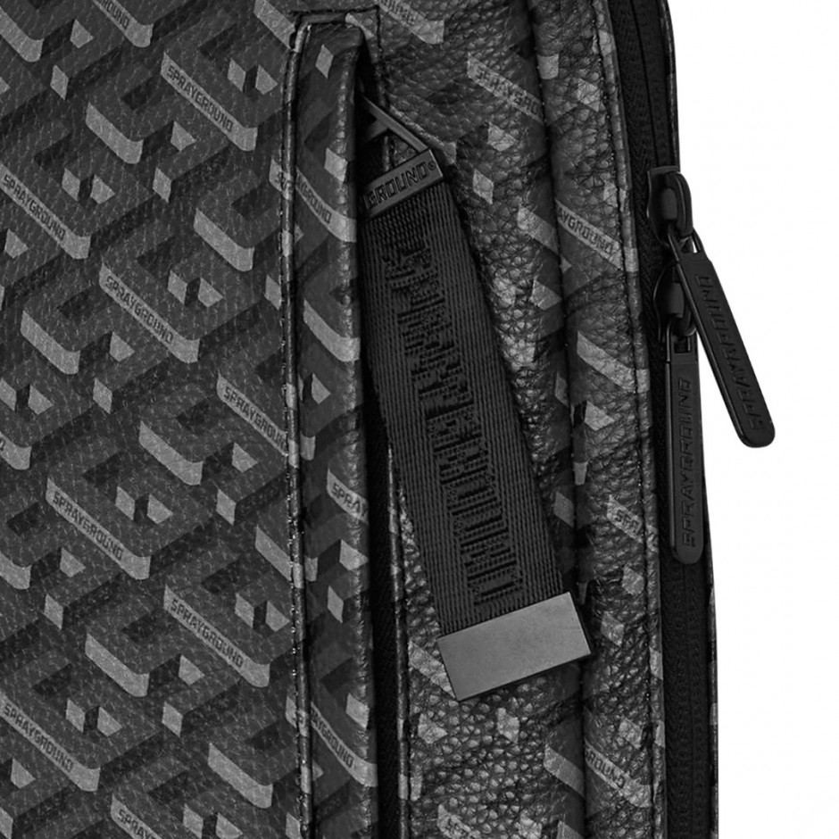 Τσάντα Φορητού Υπολογιστή Μαύρη - Sprayground 3DSG Blackout Smartpack