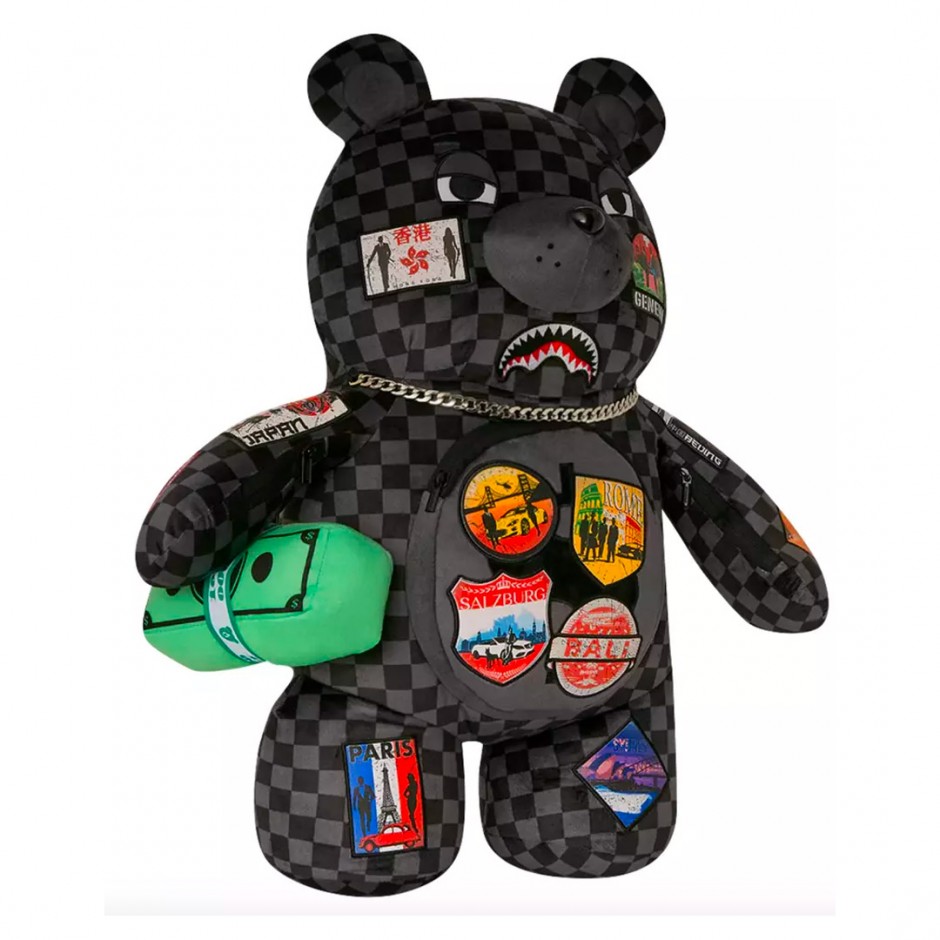 Τσάντα Πλάτης Πολύχρωμη - Sprayground Global Mogul Lost Ticket Money Berry