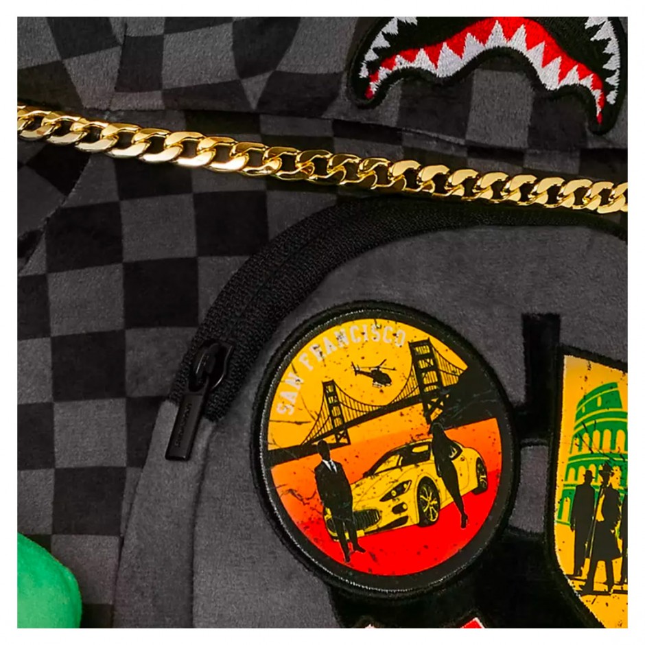 Τσάντα Πλάτης Πολύχρωμη - Sprayground Global Mogul Lost Ticket Money Berry