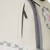 Τσάντα Πλάτης Εκρού - Sprayground Cream Check Shark Central Εικόνα 3