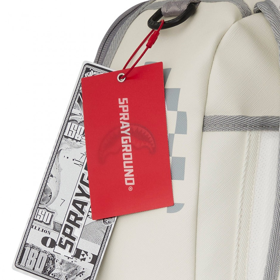 Τσάντα Πλάτης Εκρού - Sprayground Cream Check Shark Central