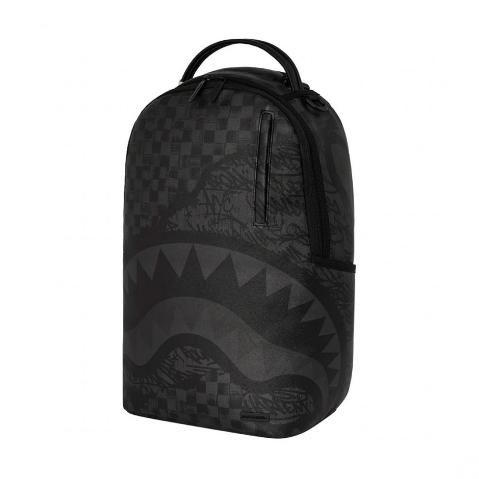 Τσάντα Πλάτης Ανθρακί - Sprayground Torn Graff Check DLXSV