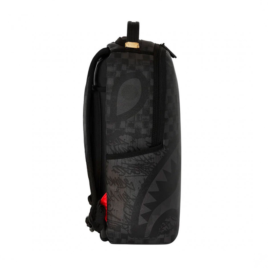 Τσάντα Πλάτης Ανθρακί - Sprayground Torn Graff Check DLXSV