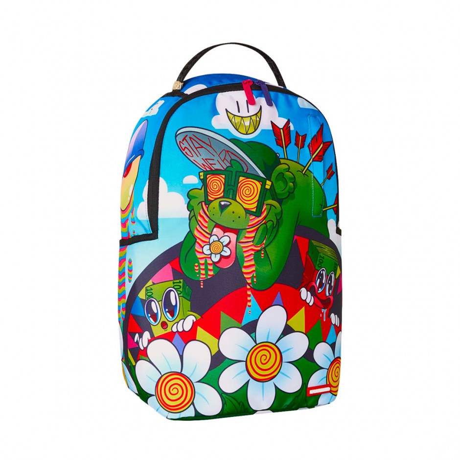SPRAYGROUND MONEY BEAR WEIRDO DLXR BACKPACK B7334 Colorful