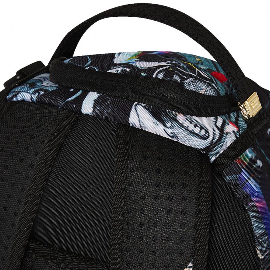 Τσάντα Πλάτης Πολύχρωμη - Sprayground DC Batman Collage Shark DLXR