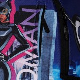 SPRAYGROUND CAT WOMAN IN THE CITY DLXR BACKPACK B7746 Colorful Image 3