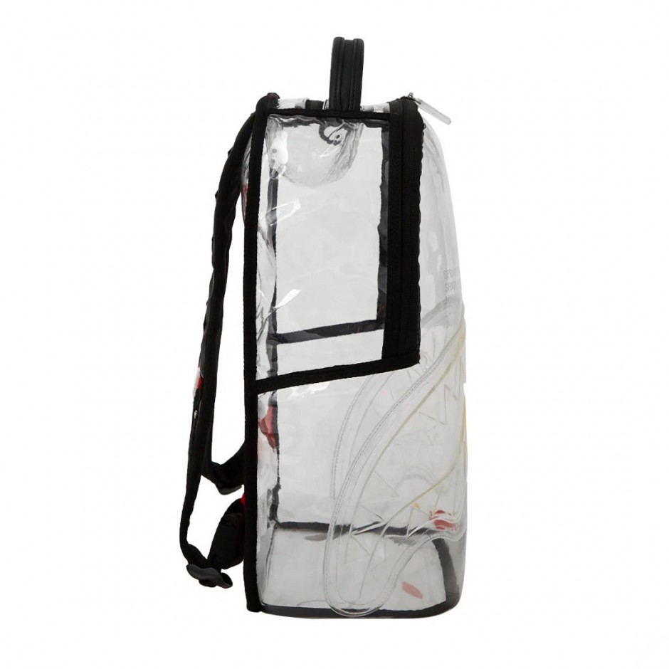 SPRAYGROUND SHARK CENTRAL CLEAR DLX BACKPACK B7752 Colorful