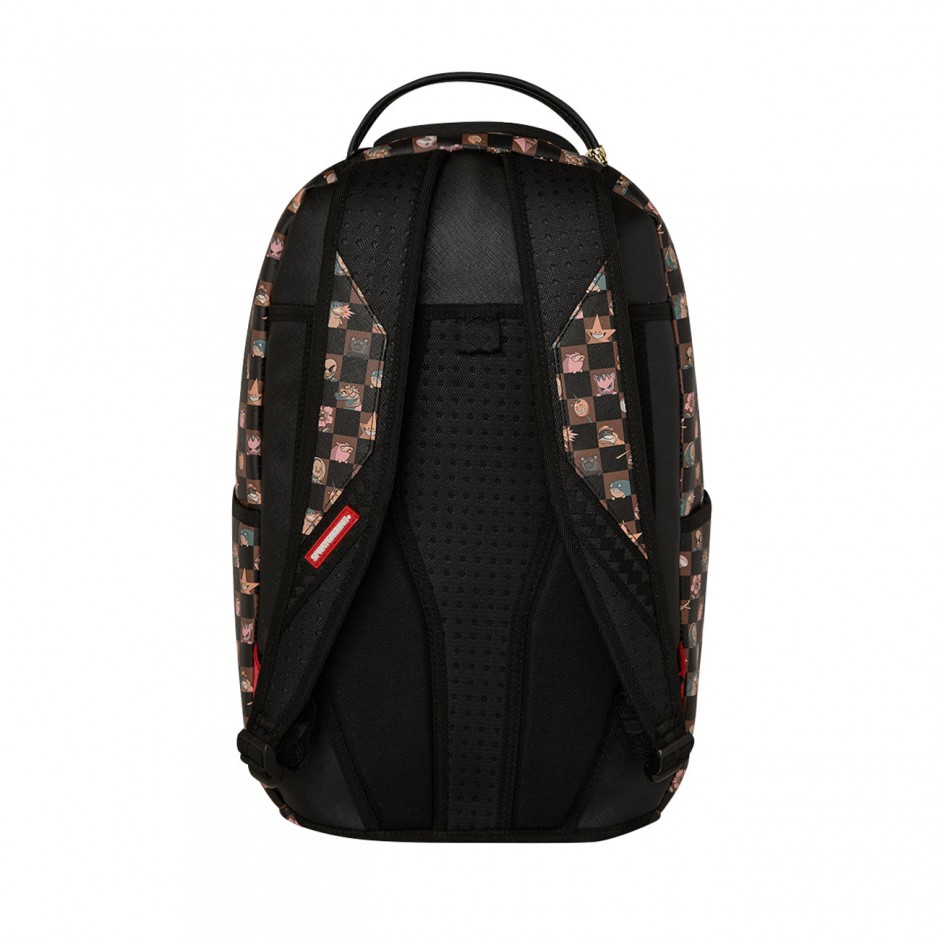 Τσάντα Πλάτης Καφέ - Sprayground Peeking Characters Remix