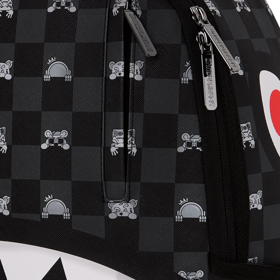 Τσάντα Πλάτης Μαύρη - Sprayground Peeking Character Check