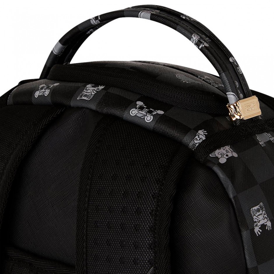 Τσάντα Πλάτης Μαύρη - Sprayground Peeking Character Check