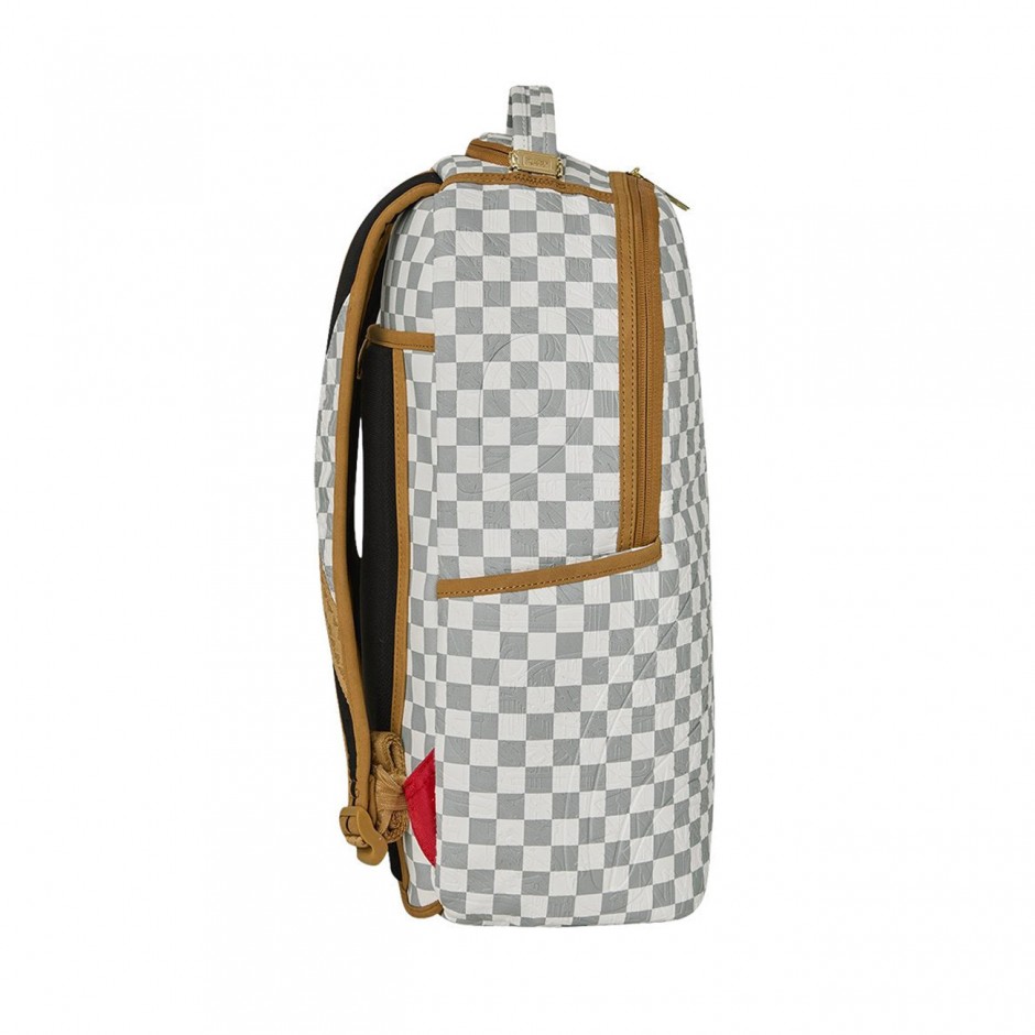 Τσάντα Πλάτης Εκρού - Sprayground Graff Embossed Cream Check