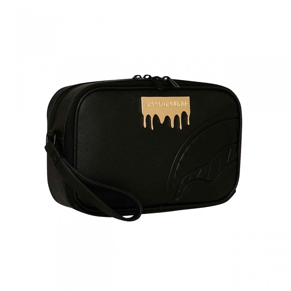 Τσάντα Νεσεσέρ Μαύρη - Sprayground Gold Brick Luxe Toiletry Brick