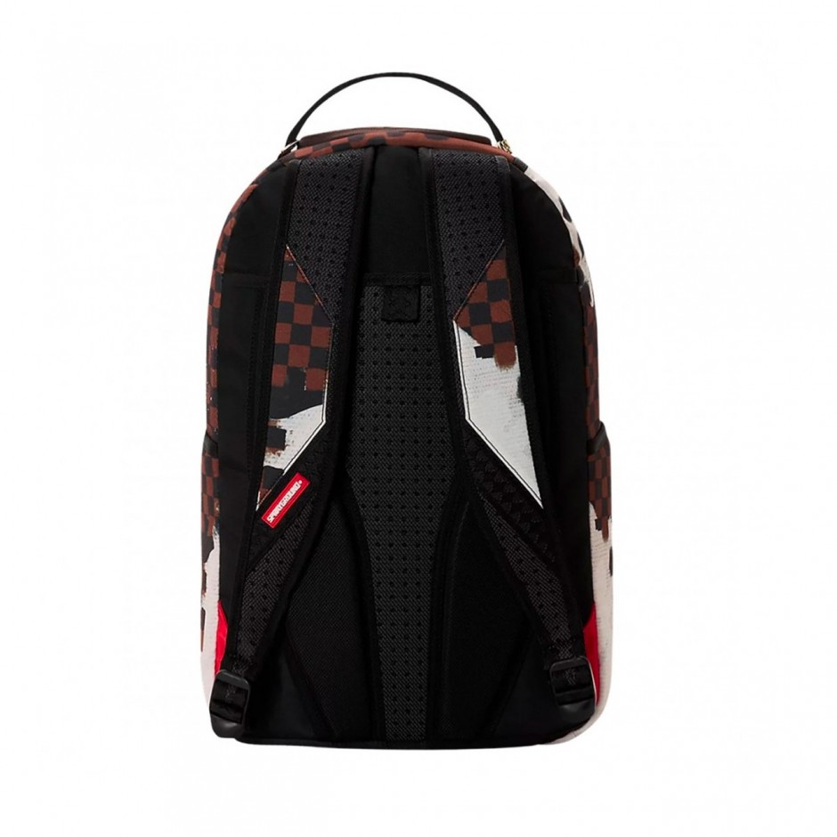 Τσάντα Πλάτης Καφέ - Sprayground Sharks In Paris Cotton Canvas Painted