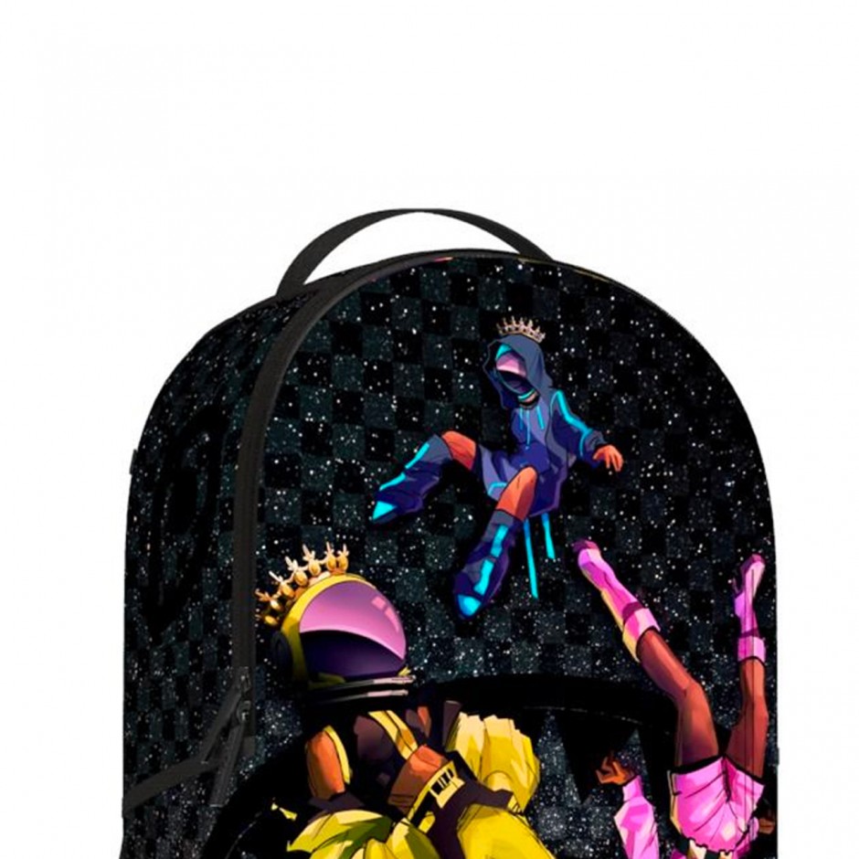 Τσάντα Πλάτης Μαύρη - Sprayground Gal-axies Floaty Fit Check