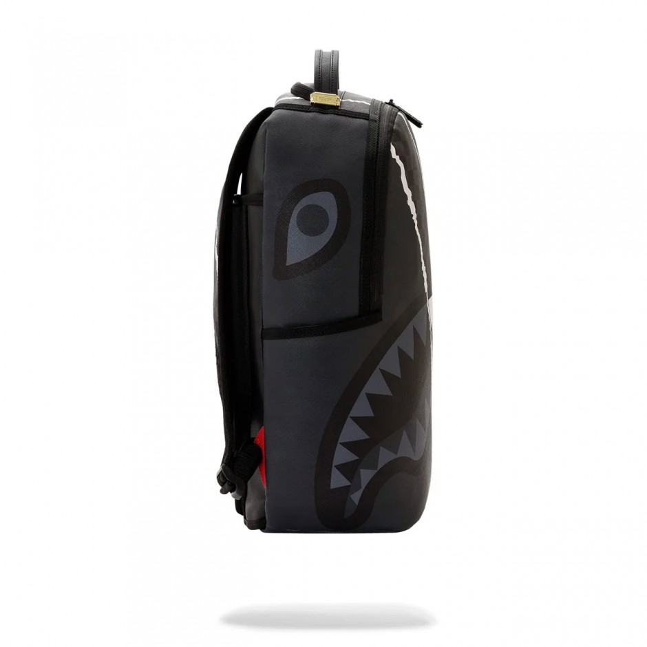 Backpack Colorful - Sprayground Center Rip Revealing Gray Check