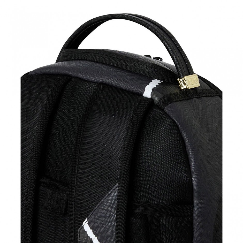 Backpack Colorful - Sprayground Center Rip Revealing Gray Check