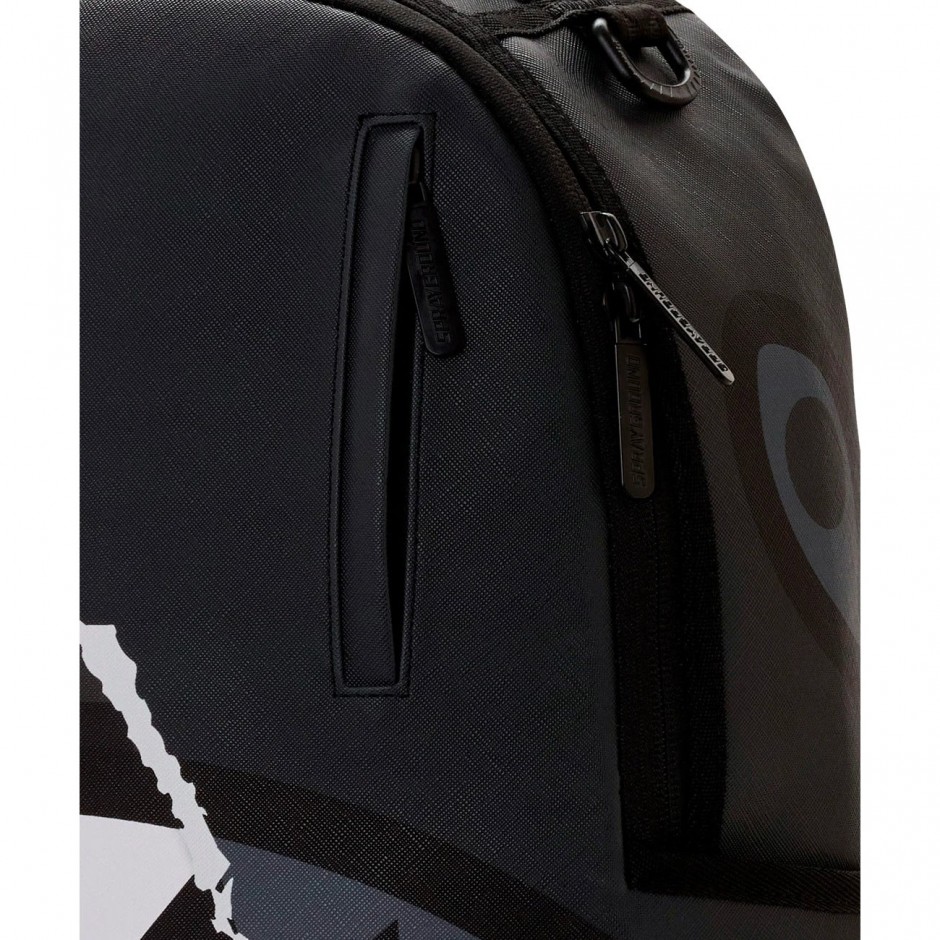 Backpack Colorful - Sprayground Center Rip Revealing Gray Check