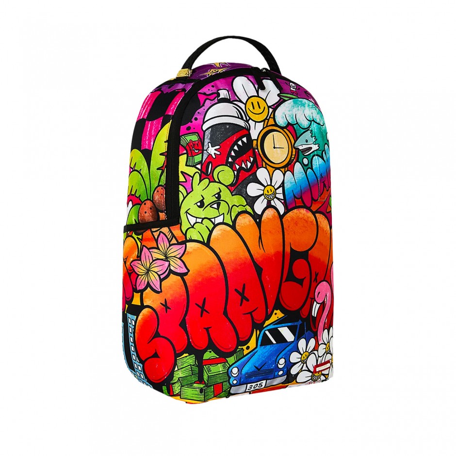Τσάντα Πλάτης Πολύχρωμη - Sprayground Miami Doodle Daydream