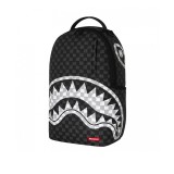 Τσάντα Πλάτης Μαύρη - Sprayground Black And White Drip Check Shark Εικόνα 1