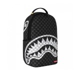 Τσάντα Πλάτης Μαύρη - Sprayground Black And White Drip Check Shark Εικόνα 2