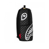 Τσάντα Πλάτης Μαύρη - Sprayground Black And White Drip Check Shark Εικόνα 3