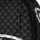 Τσάντα Πλάτης Μαύρη - Sprayground Black And White Drip Check Shark Εικόνα 4