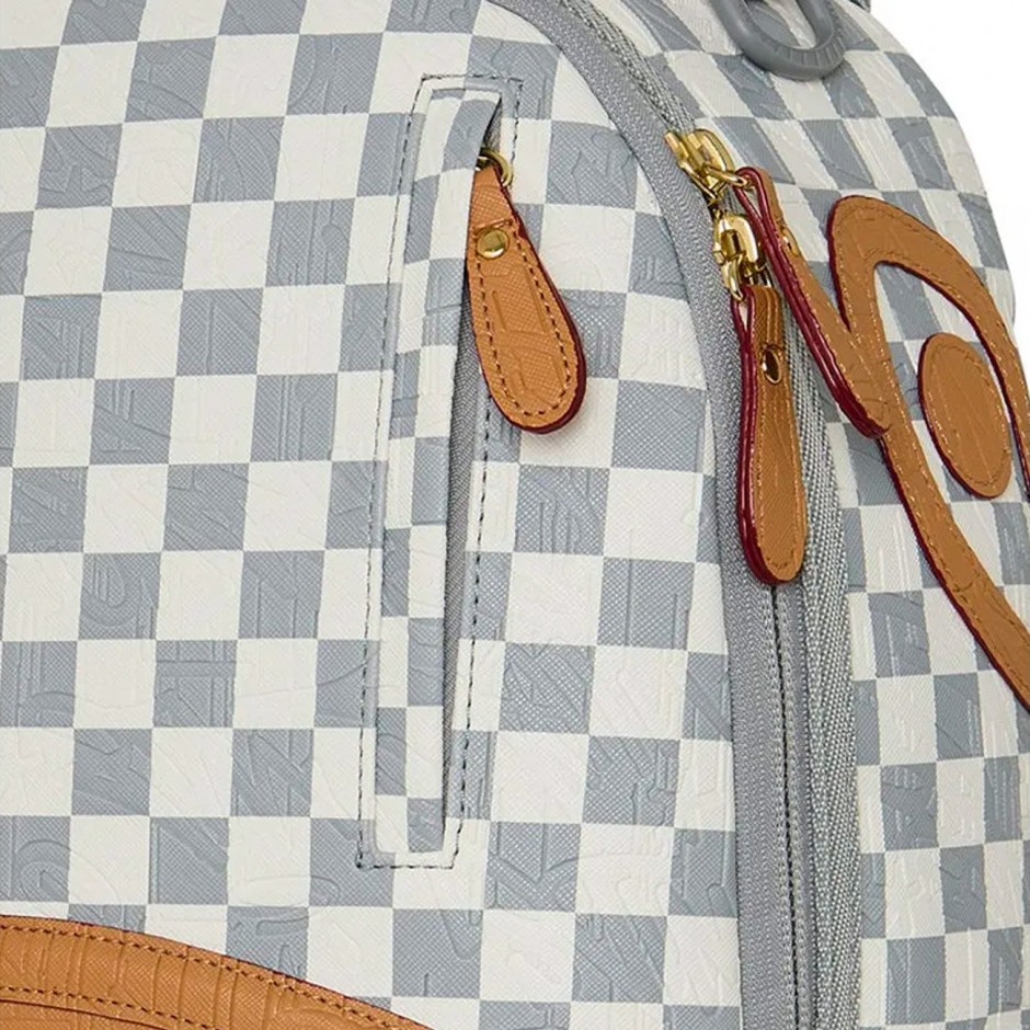 Τσάντα Πλάτης Πολύχρωμη - Sprayground Embossed Cream Check