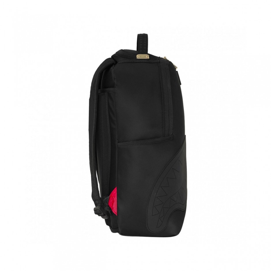Backpack Coal - Sprayground Shark Central Gold Lettering
