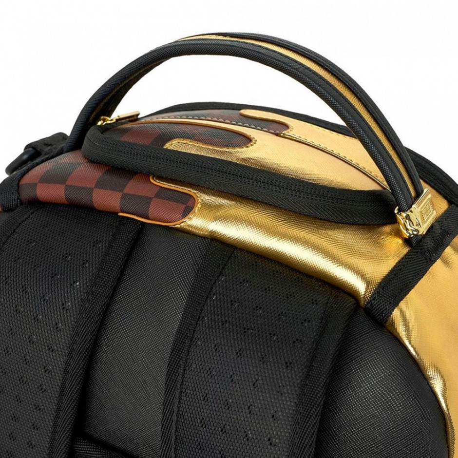 Τσάντα Πλάτης Πολύχρωμη - Sprayground Sharks In Paris Gold Drip