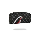Pouch Grey - Sprayground Sharks In Paris WTF Bubbly Black Check Image 1