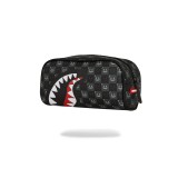 Pouch Grey - Sprayground Sharks In Paris WTF Bubbly Black Check Image 2