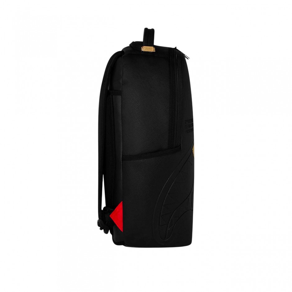 Τσάντα Πλάτης Μαύρη - Sprayground Blacked Out Embossed Gold Tooth DLXSV