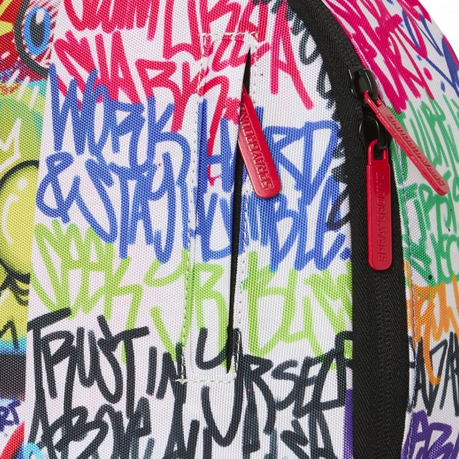 Τσάντα Πλάτης Πολύχρωμη - Sprayground Spray Poetry Split Mini