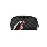 Pouch Grey - Sprayground Sharks In Paris WTF Bubbly Black Check Image 