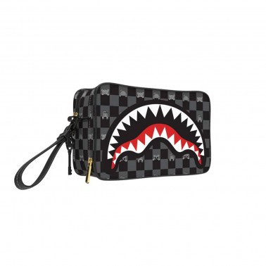 Τσάντα Νεσεσέρ Μαύρη - Sprayground Peeking Character Check Toiletry Brick