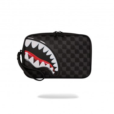 Τσάντα Νεσεσέρ Μαύρη - Sprayground Sharks In Paris Balloon Toiletry Brick