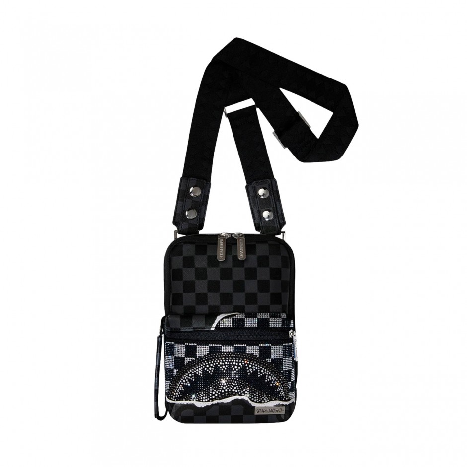 SPRAYGROUND GOLD DIAMOND TEAR OG SLING B8247 Black