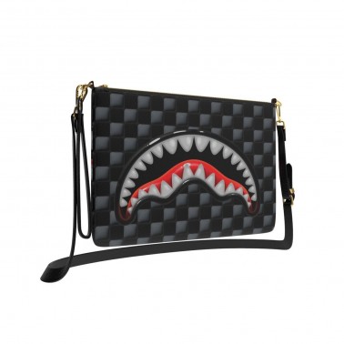 Τσάντα Ώμου Μαύρη - Sprayground Sharks In Paris Balloon Crossover Clutch